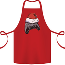 Christmas Video Game Controller Gaming Joypad Cotton Apron 100% Organic Red