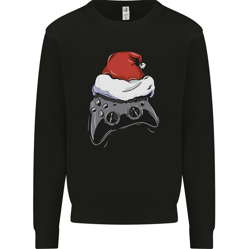 Christmas Video Game Controller Gaming Joypad Kids Sweatshirt Jumper Black