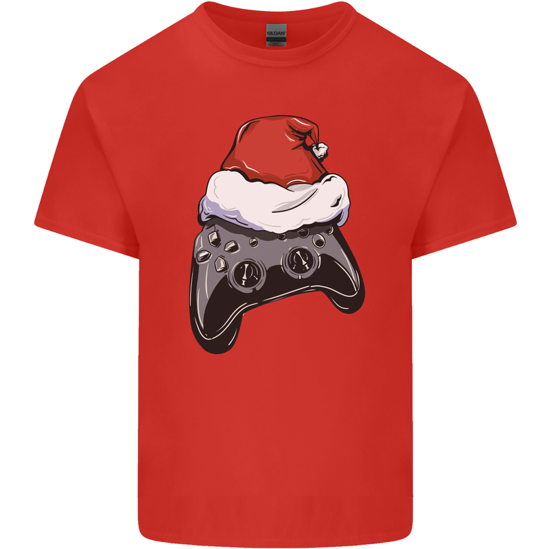 Christmas Video Game Controller Gaming Joypad Kids T-Shirt Childrens Red