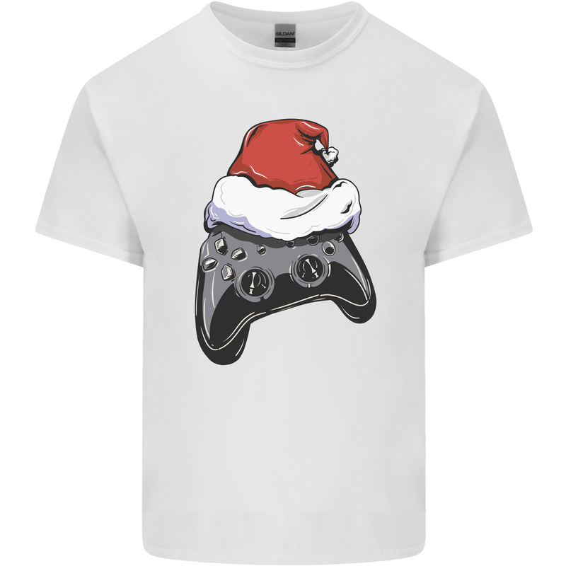 Christmas Video Game Controller Gaming Joypad Kids T-Shirt Childrens White