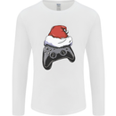 Christmas Video Game Controller Gaming Joypad Mens Long Sleeve T-Shirt White