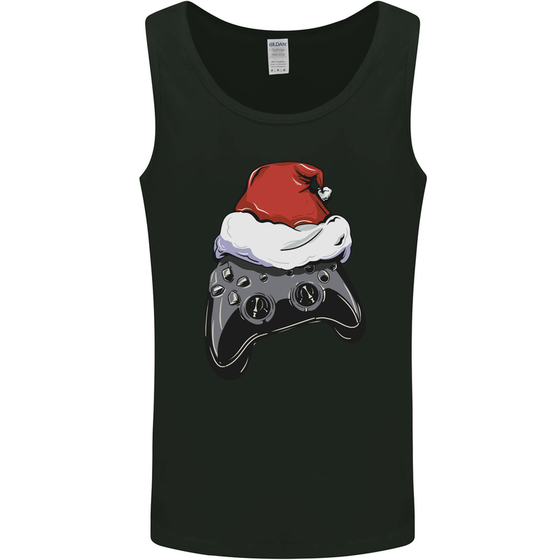 Christmas Video Game Controller Gaming Joypad Mens Vest Tank Top Black