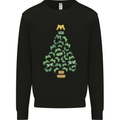 Christmas Video Game Controller Tree Joypad Xmas Kids Sweatshirt Jumper Black