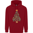 Christmas Video Game Controller Tree Joypad Xmas Mens 80% Cotton Hoodie Red