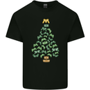 Christmas Video Game Controller Tree Joypad Xmas Mens Cotton T-Shirt Tee Top Black
