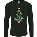 Christmas Video Game Controller Tree Joypad Xmas Mens Long Sleeve T-Shirt Black