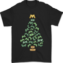 Christmas Video Game Controller Tree Joypad Xmas Mens T-Shirt 100% Cotton Black