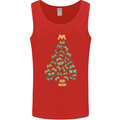 Christmas Video Game Controller Tree Joypad Xmas Mens Vest Tank Top Red