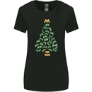 Christmas Video Game Controller Tree Joypad Xmas Womens Wider Cut T-Shirt Black