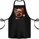 Christmas Yorkshire Terrier Dog Xmas Yorkie Cotton Apron 100% Organic Black