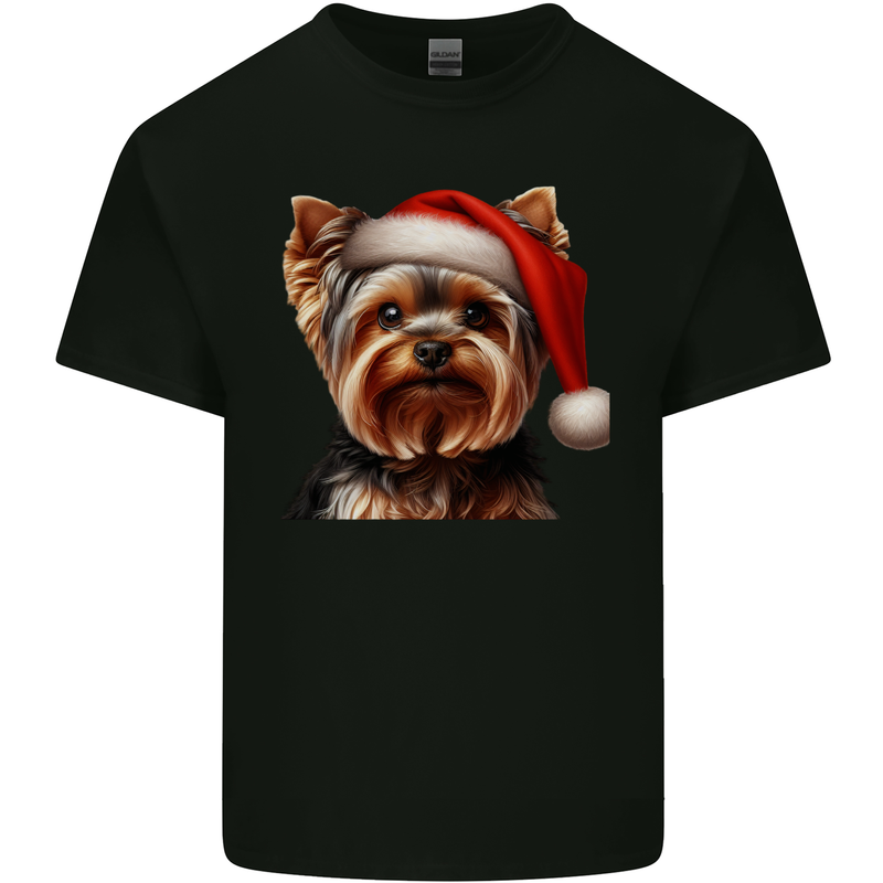 Christmas Yorkshire Terrier Dog Xmas Yorkie Kids T-Shirt Childrens Black