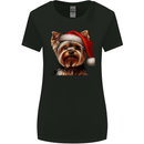 Christmas Yorkshire Terrier Dog Xmas Yorkie Womens Wider Cut T-Shirt Black
