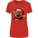 Christmas Yorkshire Terrier Dog Xmas Yorkie Womens Wider Cut T-Shirt Red
