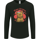 Christmas Yorkshire Terrier Xmas Yorkie Dog Mens Long Sleeve T-Shirt Black