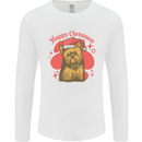 Christmas Yorkshire Terrier Xmas Yorkie Dog Mens Long Sleeve T-Shirt White