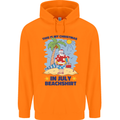 Christmas in July Summer Santa Clause Beach Childrens Kids Hoodie Orange