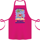 Christmas in July Summer Santa Clause Beach Cotton Apron 100% Organic Pink