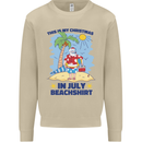 Christmas in July Summer Santa Clause Beach Mens Sweatshirt Jumper Sand