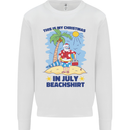 Christmas in July Summer Santa Clause Beach Mens Sweatshirt Jumper White
