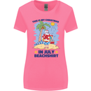Christmas in July Summer Santa Clause Beach Womens Wider Cut T-Shirt Azalea