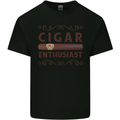 Cigar Enthusiast Smoking Kids T-Shirt Childrens Black