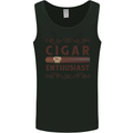 Cigar Enthusiast Smoking Mens Vest Tank Top Black
