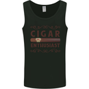 Cigar Enthusiast Smoking Mens Vest Tank Top Black