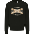 Cigars are My Therapy Funny Smoking Mens Sweatshirt Jumper Black