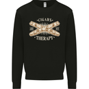 Cigars are My Therapy Funny Smoking Mens Sweatshirt Jumper Black