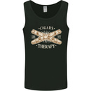 Cigars are My Therapy Funny Smoking Mens Vest Tank Top Black