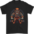 Circus Clown Weightlifting Gym Bodybuilding Mens T-Shirt 100% Cotton Black