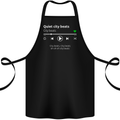 City Beats Music MP3 Player Cotton Apron 100% Organic Black