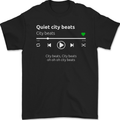 City Beats Music MP3 Player Mens Gildan Cotton T-Shirt Black