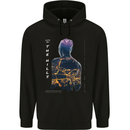 City Lights & Mountains Double Exposure Childrens Kids Hoodie Black