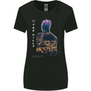 City Lights & Mountains Double Exposure Womens Wider Cut T-Shirt Black