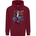 City is My Ramp Skateboarding Skateboard Childrens Kids Hoodie Maroon