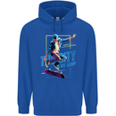 City is My Ramp Skateboarding Skateboard Childrens Kids Hoodie Royal Blue