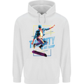 City is My Ramp Skateboarding Skateboard Childrens Kids Hoodie White