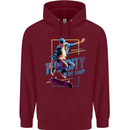 City is My Ramp Skateboarding Skateboard Mens 80% Cotton Hoodie Maroon