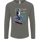 City is My Ramp Skateboarding Skateboard Mens Long Sleeve T-Shirt Charcoal