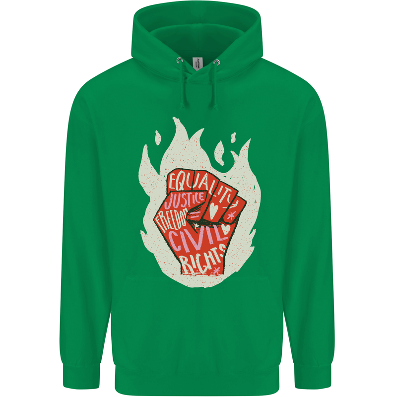 Civil Rights Black Lives Matter LGBT Equality Childrens Kids Hoodie Irish Green