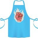 Civil Rights Black Lives Matter LGBT Equality Cotton Apron 100% Organic Turquoise