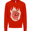 Civil Rights Black Lives Matter LGBT Equality Kids Sweatshirt Jumper Bright Red