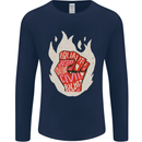 Civil Rights Black Lives Matter LGBT Equality Mens Long Sleeve T-Shirt Navy Blue