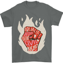 Civil Rights Black Lives Matter LGBT Equality Mens T-Shirt 100% Cotton Charcoal