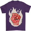 Civil Rights Black Lives Matter LGBT Equality Mens T-Shirt 100% Cotton Purple