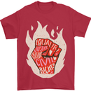 Civil Rights Black Lives Matter LGBT Equality Mens T-Shirt 100% Cotton Red
