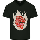 Civil Rights Black Lives Matter LGBT Equality Mens V-Neck Cotton T-Shirt Black