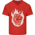 Civil Rights Black Lives Matter LGBT Equality Mens V-Neck Cotton T-Shirt Red