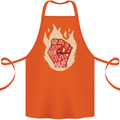 Civil Rights Black Lives Matter LGBT Freedom Cotton Apron 100% Organic Orange